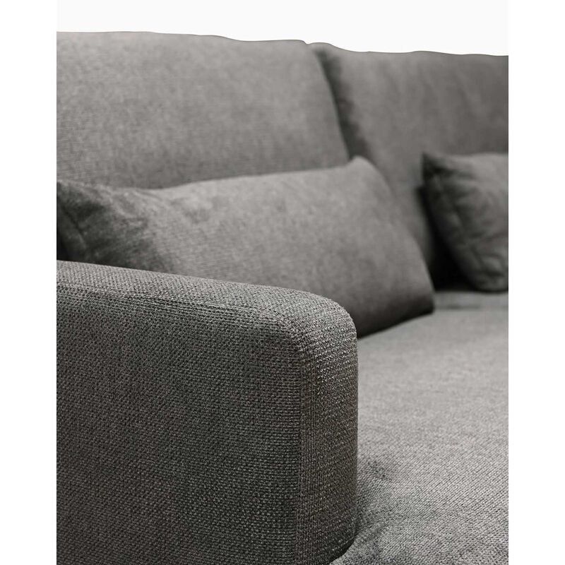 The Rhys Sofa - Soft Textured Greyed Green image number 1